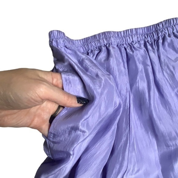 Stewart Sport Outfit Set Aqua and Lavender Silk 4 Piece Size XS Vintage 80s - Picture 13 of 15